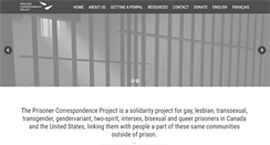 Desktop Screenshot of prisonercorrespondenceproject.com