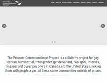 Tablet Screenshot of prisonercorrespondenceproject.com